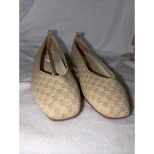 Burudani Knit Ballet Flats Apricot/Beige Quiet Luxury Natural Comfort Breathable